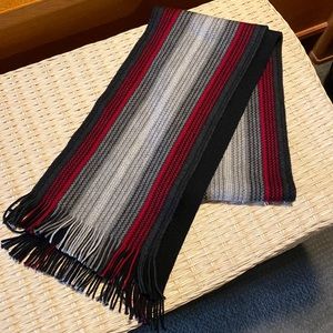 Nordstrom tri-color wool scarf